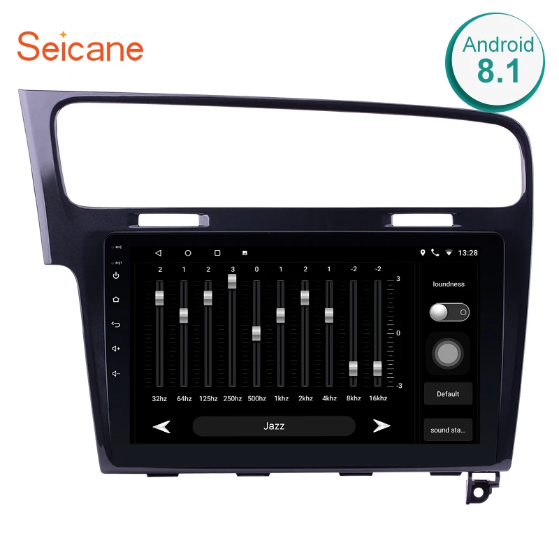 Seicane 10," Android 8,1/7,1 сенсорный экран Bluetooth 2 DIN Автомобильный Радио gps навигация для 2013 VW Golf 7 с wifi FM