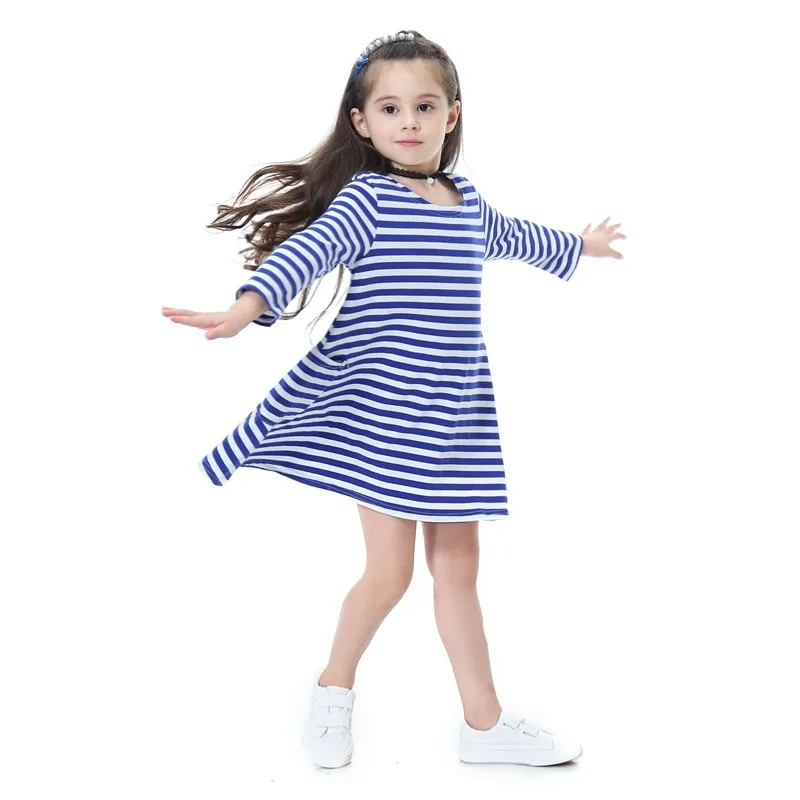 Семейные комплекты платья в полоску для девочек Ropa Mama e Hija хлопковое платье мамы и