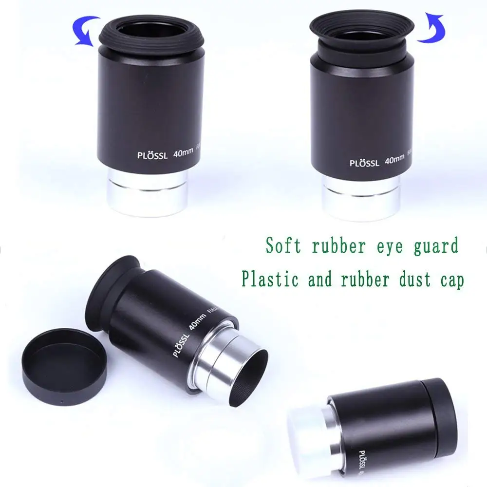 

Plossl Telescope Eyepiece - 4-Element Plossl Design - Threaded for Standard 1.25inch Astronomy Filters (40mm)