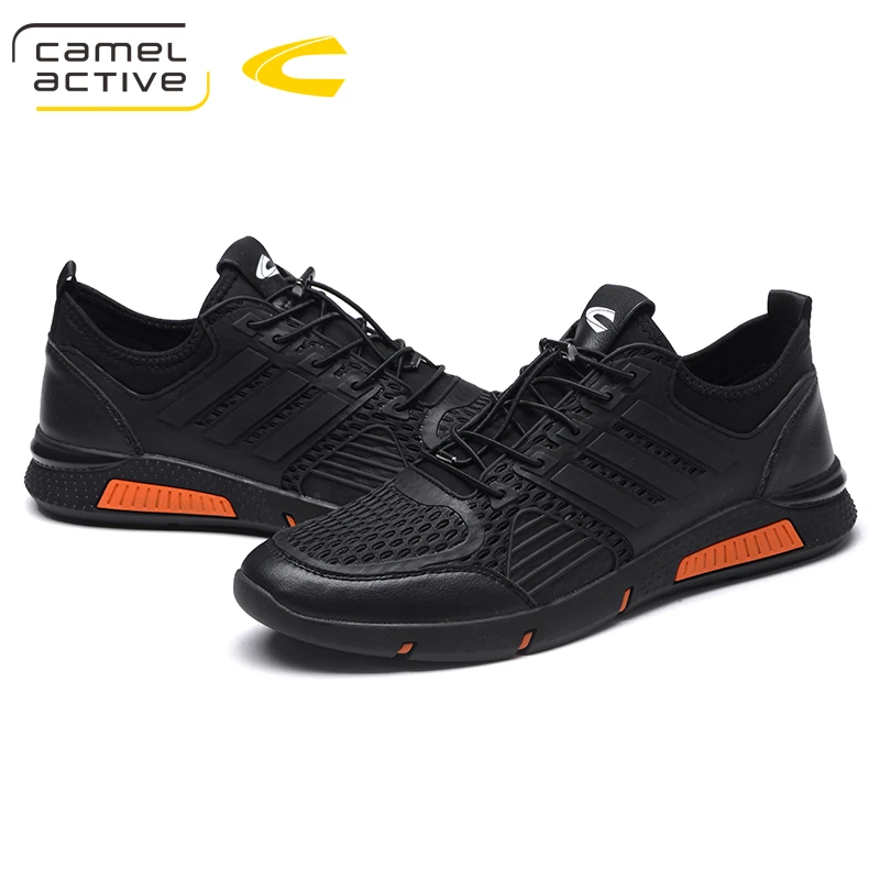 Мужские кроссовки Camel Active синие повседневные дышащие на шнуровке для активного