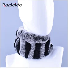 Raglaido/женский шарф, роскошный бренд, шарфы из натурального Лисьего меха, зимние банданы, Женский, модный русский вязаный шарф-кольцо LQ07024