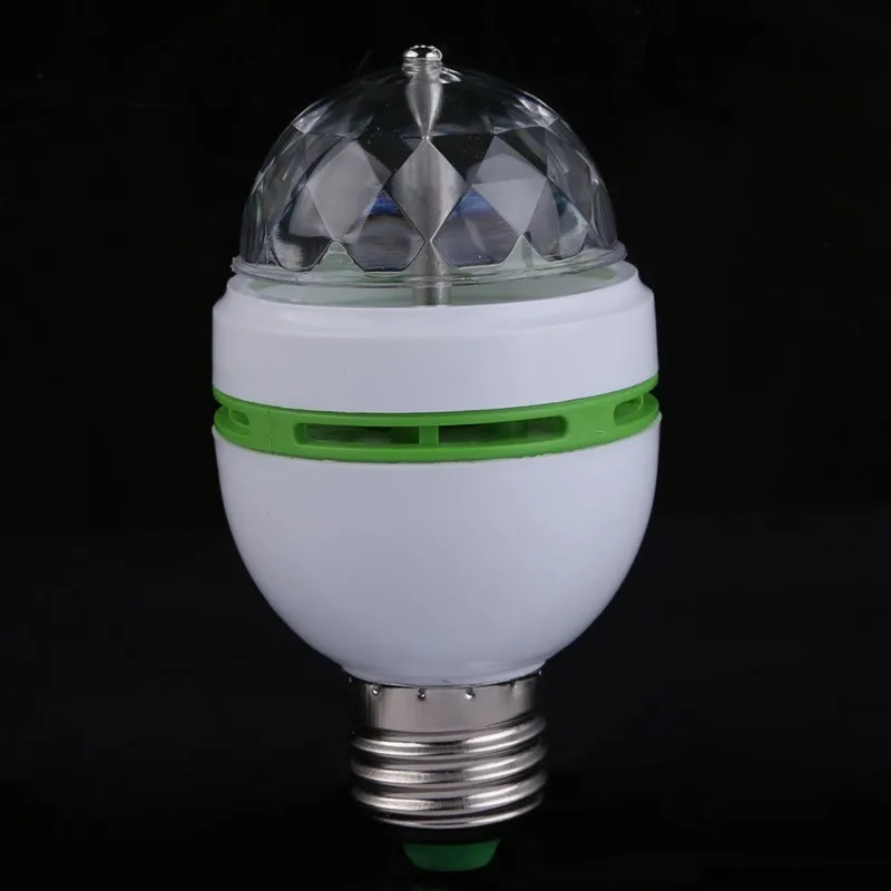 E27 3 Вт AC85-260V красочные Авто вращающийся RGB светодиодный светильник вечерние лампы диско 16 цветов