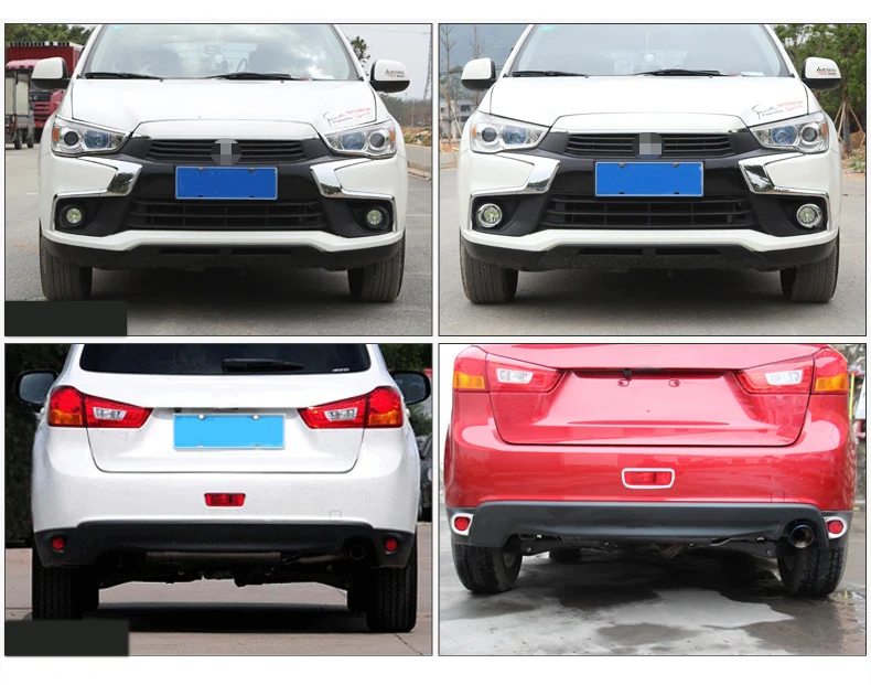 Lsrtw2017 Abs Автомобильная передняя задняя противотуманная фара Накладка для Mitsubishi Outlander Sport Asx RVR 2011- аксессуары для интерьера