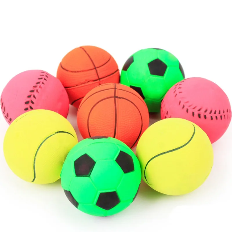 Забавные твердые резиновые упругие шарики для домашних животных обучения собак