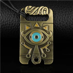 bronze Legend of Zelda брелок Шейх сланец кулон брелок ювелирные изделия дыхание диких игр брелок держатель для ключей аксессуары косплей - Цвет: bronze