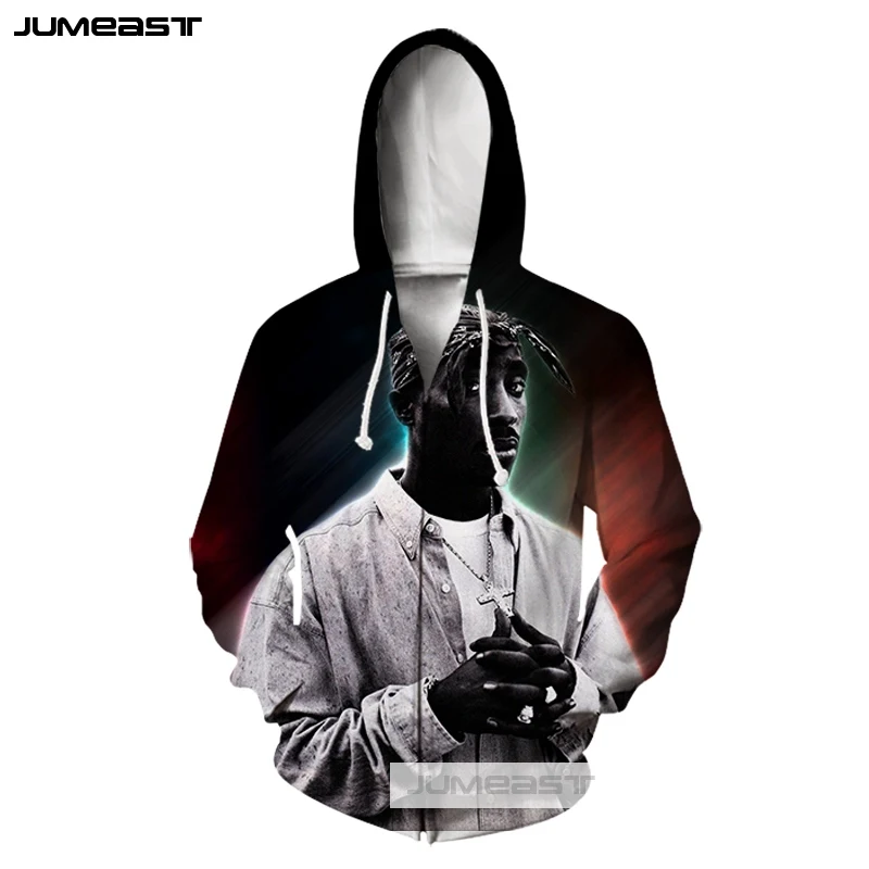 Jumeast/брендовая одежда с 3D принтом для мужчин/женщин американская певица 2pac