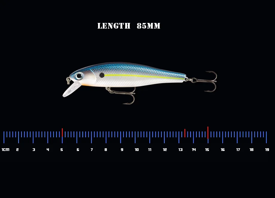 Мини Minnow 6g 85 мм рыболовные приманки высокое качество плавающая качели жесткая приманка свимбейт crankbait whopper plopper pesca бас щука