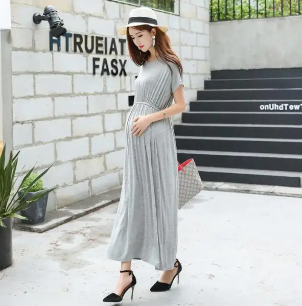 Девушки платье для беременных женщин беременность летняя хлопковая одежда