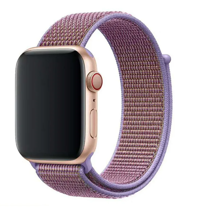 Спортивный нейлоновый ремешок для Apple Watch, ремешок 40 мм, 44 мм, ремешок для iWatch серии 1, 2, 3, 4, цветные сменные ремешки для часов 38 мм, 42 мм