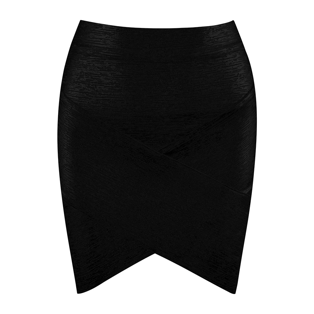 DEIVE TEGER Inversed V Sexy Skinny Party Women Bandage Pencil Summer Short Mini Skirt 8007 | Женская одежда