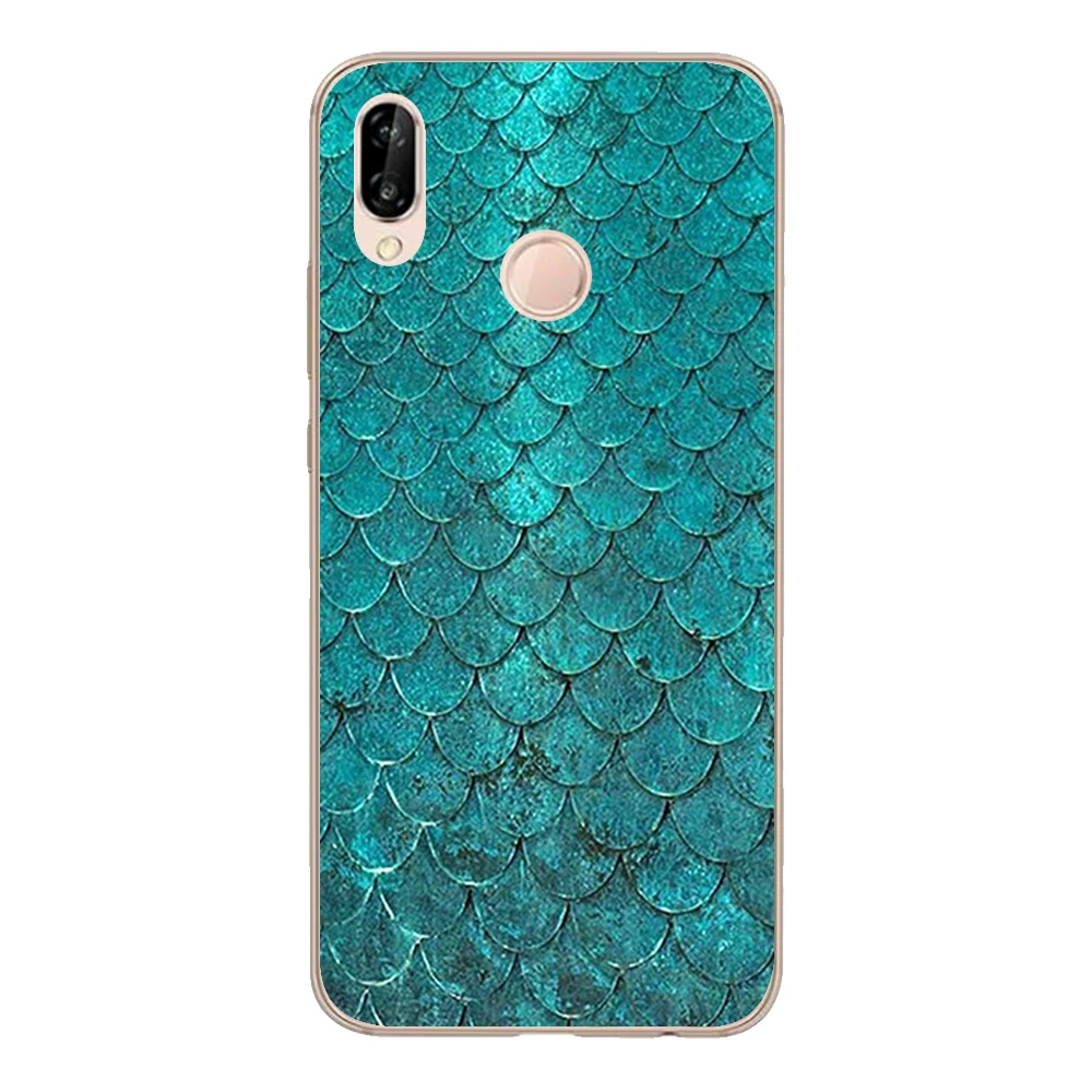 Для Huawei P20 Lite чехол 5 84 &quotмягкий TPU силиконовый Funda милый счастливый цвет рыбья
