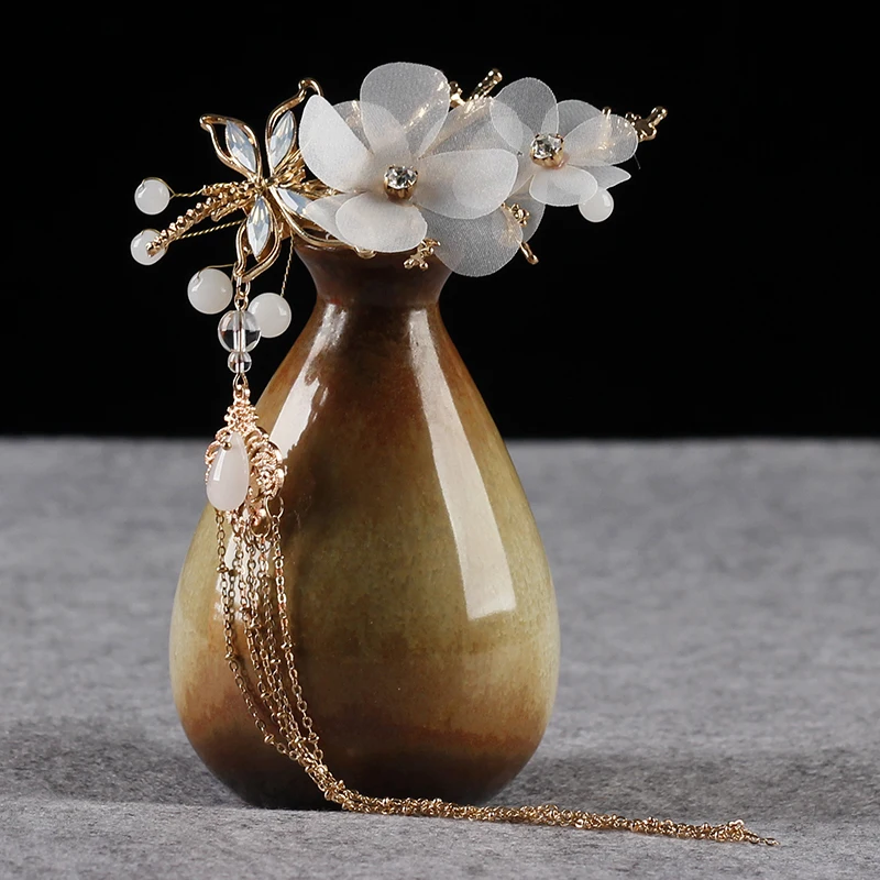 Новый высококачественный китайский стиль Hanfu роскошный зажим для волос женщин