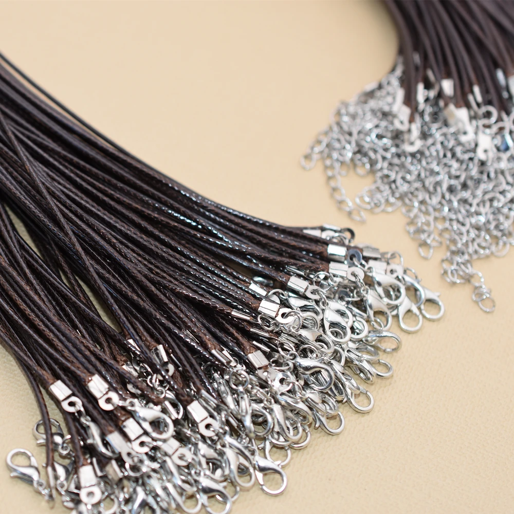 Шнуры из вощеного хлопка для колье 100 мм 45 см + 7 1 5 шт.|necklace cord|necklace cords1.5mm waxed cotton cord |