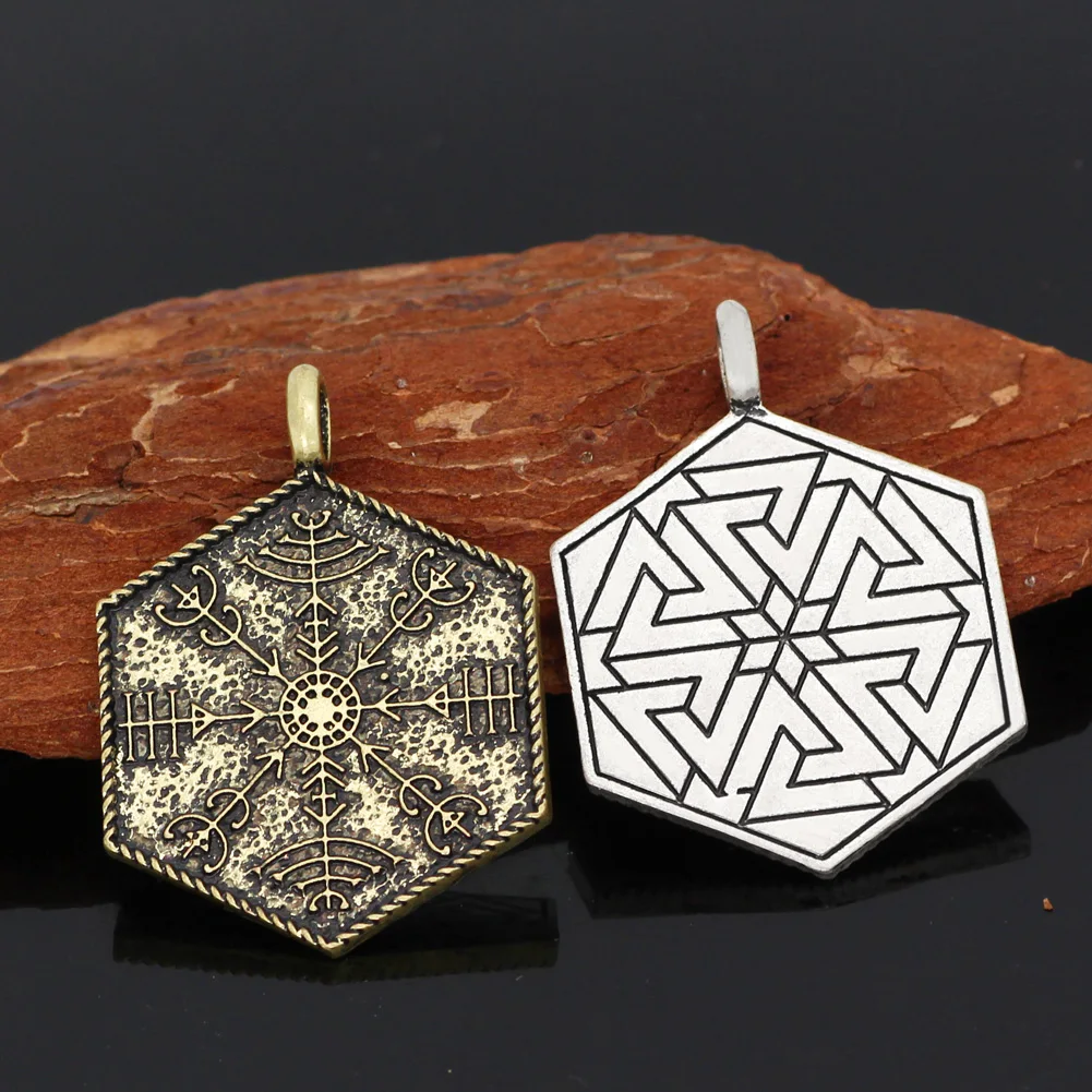 Руля Аве амулет норвежский викинг символ Одина кулон ожерелье с valknut rune