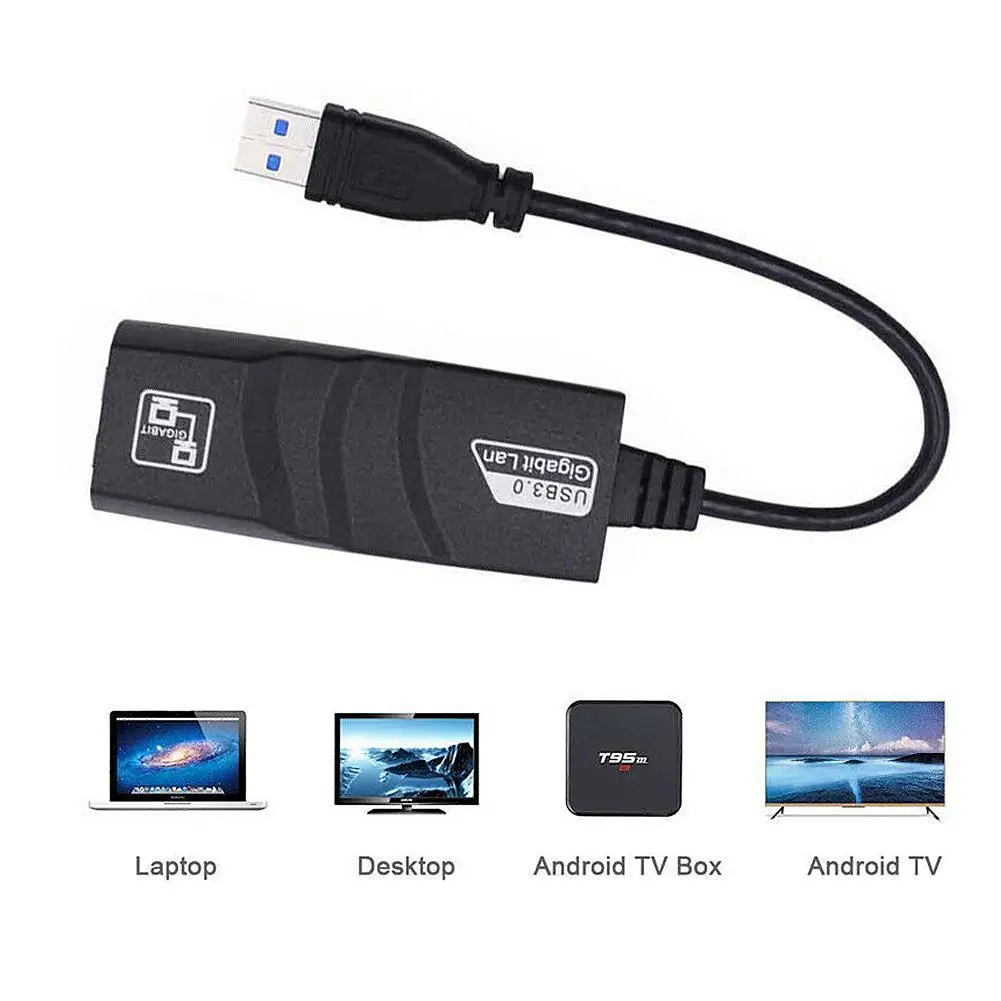 USB 3 0 к RJ45 Gigabit Ethernet LAN (10/100/1000) Мбит/с сетевой адаптер Сетевая карта для ПК ноутбука |