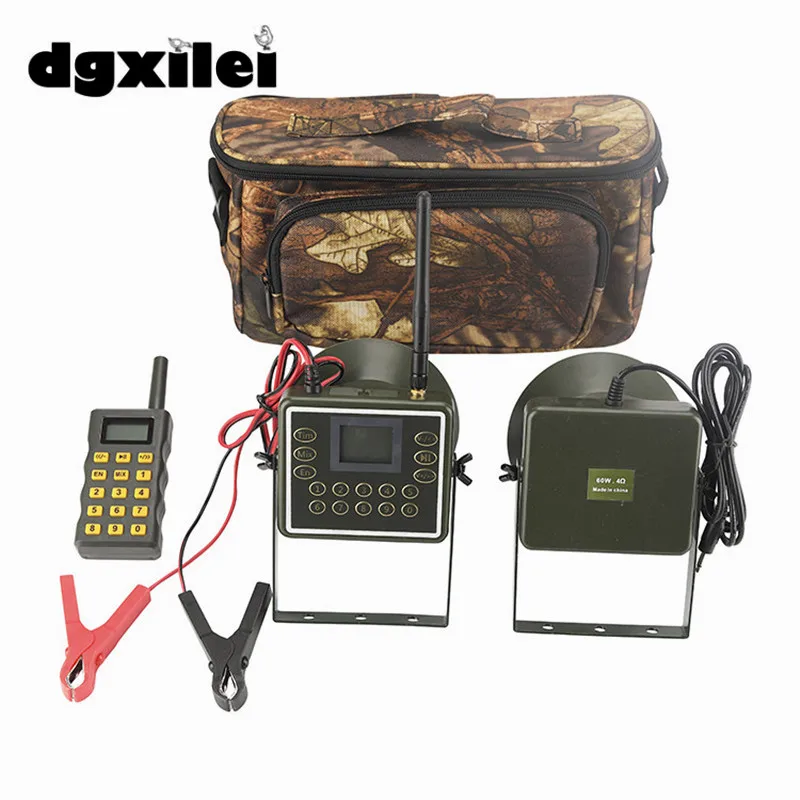 С пультом дистанционного управления 60 Вт Mallard Duck Call Snow Goose call 200 Birds sound hunting MP3 Player bird