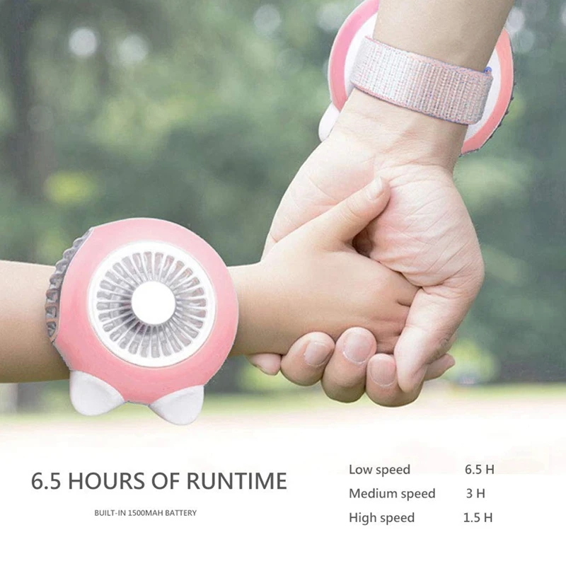 Wearable Personal Usb Small Fan Mini Handheld 360 Rotating Quiet Portable Internal Battery Operated Powered Recharg | Бытовая техника