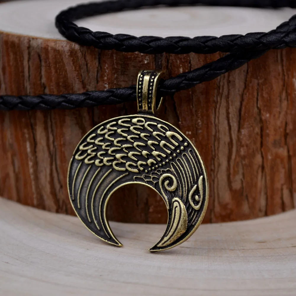 Ожерелье с подвеской в виде амулета викинга лунулы для мужчин мужское ожерелье