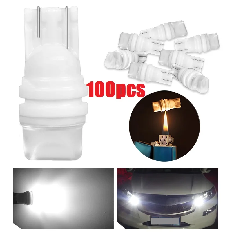 RACBOX 100 шт. T10 W5W 168 194 керамический 3D светодиодный водонепроницаемый клиновидный