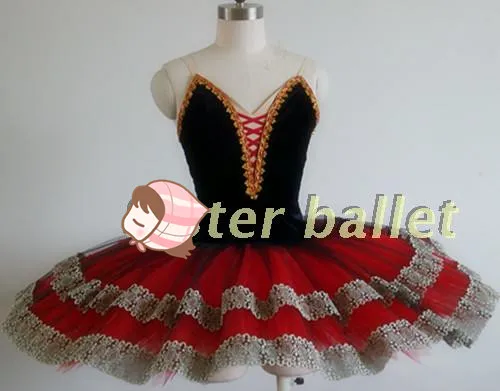 

Красное Кружевное балетное платье Tu, балетное трико для сценического балета, Дон Кихот