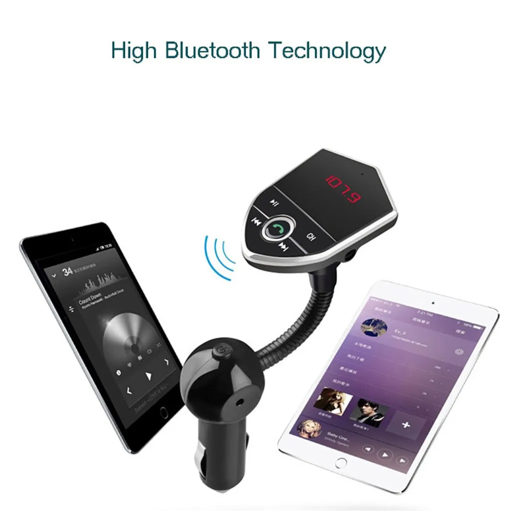 Беспроводной Bluetooth комплект для автомобиля fm передатчик автомобильный AUX аудио