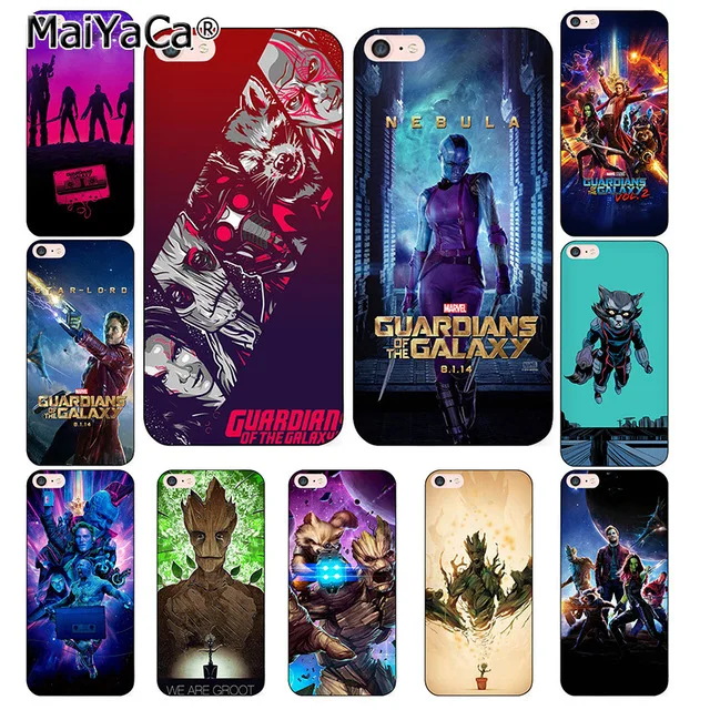 MaiYaCa стражи Марвел для iPhone 4S SE 5C 5S 5 6 6S 7 8 Plus X XR XS MAX прозрачные чехлы телефона мягкие