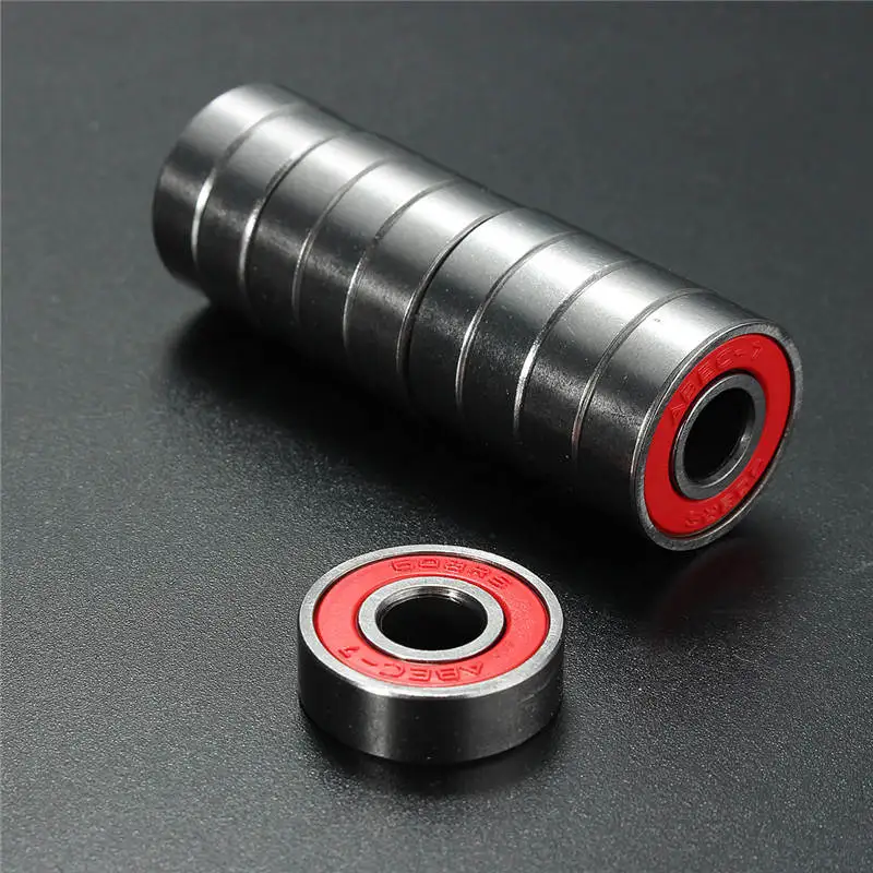 Профессиональный 10 шт. ABEC 7 608RS скейт скутер скейтборд колеса запасные подшипники шариковый ролик Высокая точность валы