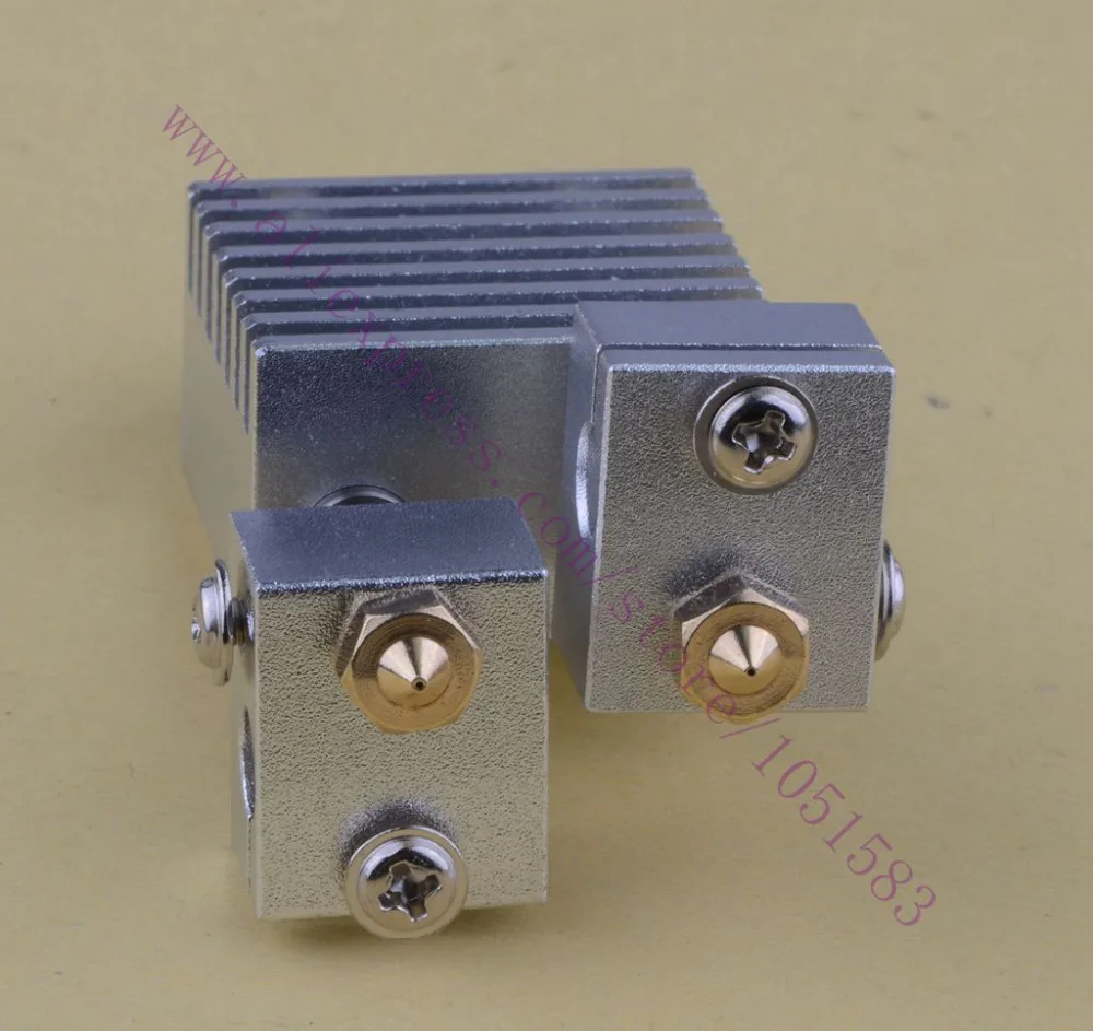 Химера Hotend клон мульти штранг прессования V6 двойной головной экструдер HotEnd 0 3/0 4/0