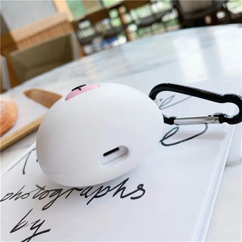 3D милый пара сердце динозавр силиконовый чехол для Apple Airpods 1 2 беспроводные наушники полярный медведь Пингвин обложка Коробка