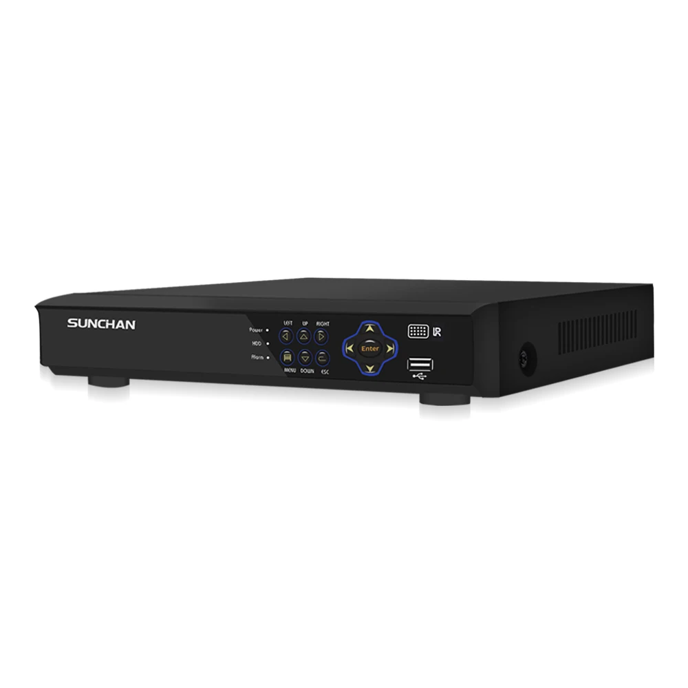 SUNCHAN AHD 1080P 8CH CCTV DVR 5 в 1 для Kit VGA HDMI система безопасности Гибридный NVR IP камера