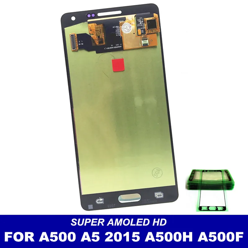 Протестированный рабочий AMOLED LCDs для Samsung Galaxy A5 2015 A500 A500H A500F A500M ЖК дисплей