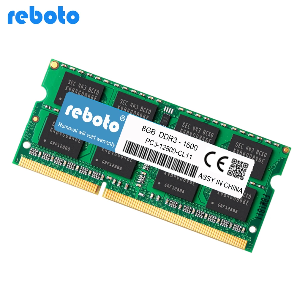 Reboto оригинальный новый бренд DDR3 8 Гб 1600 МГц PC3 12800 для ноутбук оперативная память