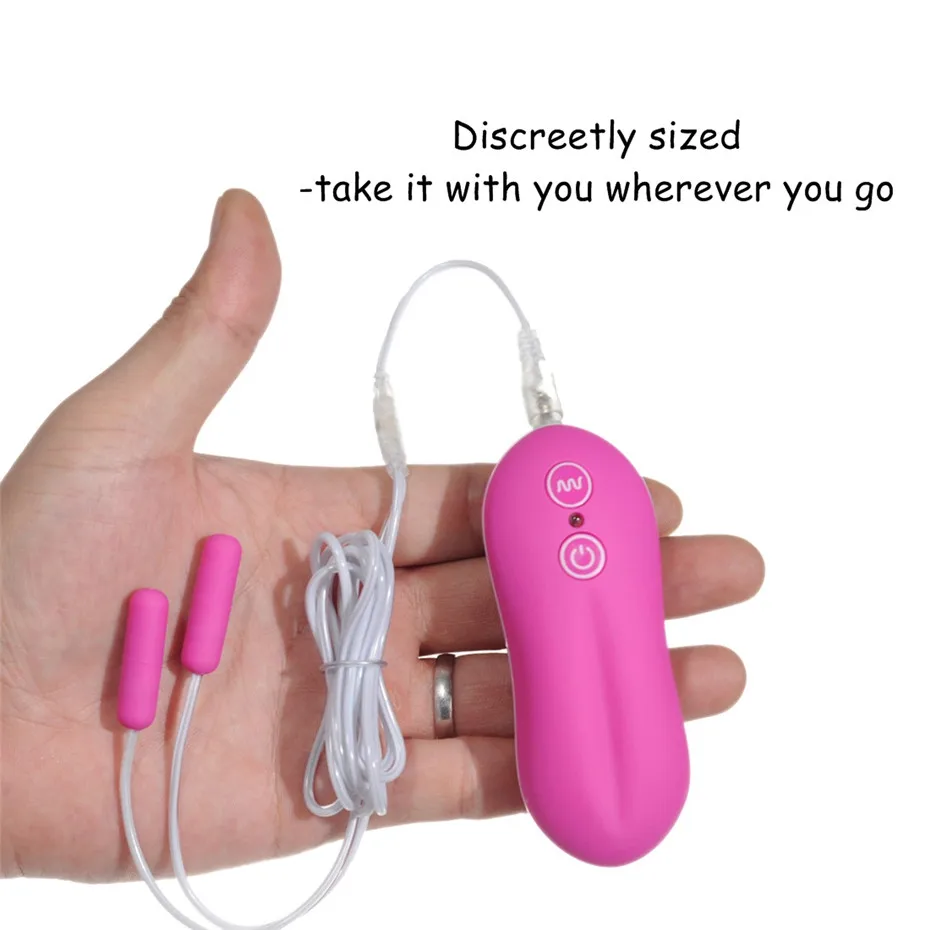Двойной мини вибратор 10 скоростей водонепроницаемый с дистанционным