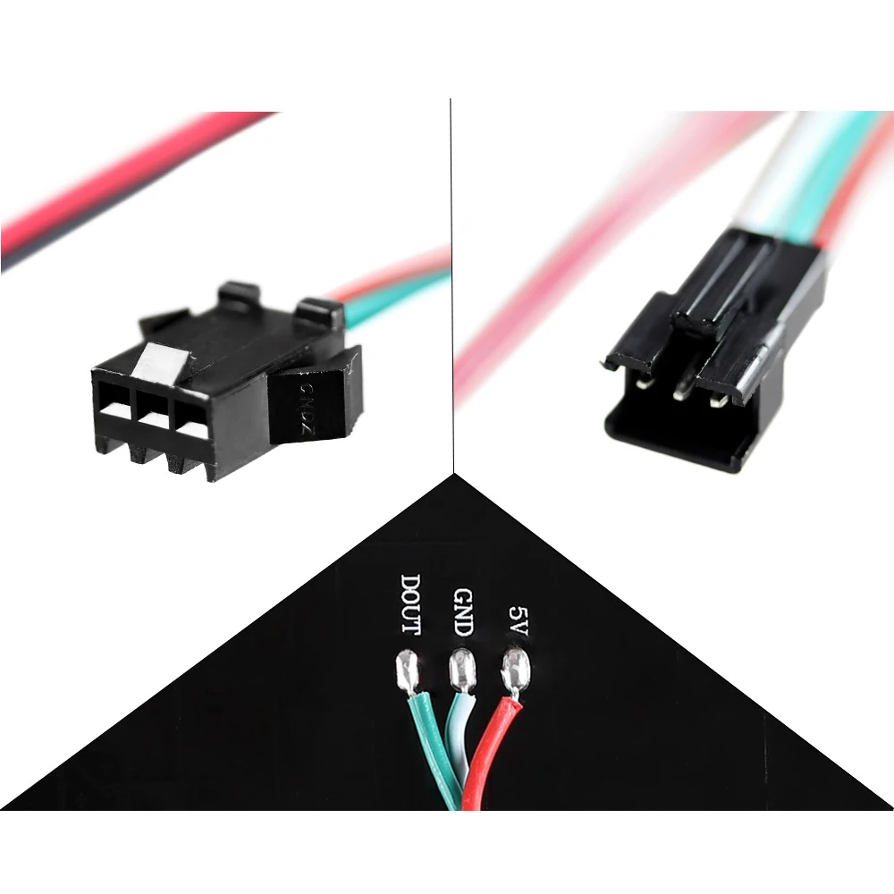 RGB WS2812B Светодиодная панель чип 8x 8/8x3 2/16x16 пикселей WS2812 Гибкая Пиксельная экран