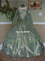 custom made 1860s civil war victorian sage green walking dresss stage dressevent dressholiday dress