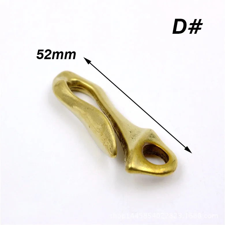 Pure Brass Decorative S Hooks Copper Chained Cloth Chain Bracelet Keychain BD017 | Дом и сад