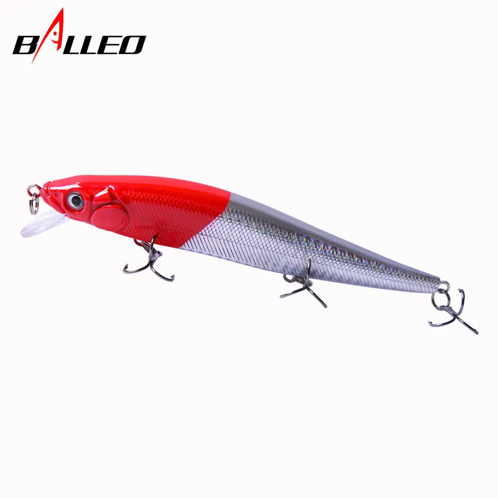 

Balleo 1pcs/ 14cm22g Minnow Fishing Lure Hard bait 3D Eyes Bait Artificial Trout Pike Carp Fishing Accessories