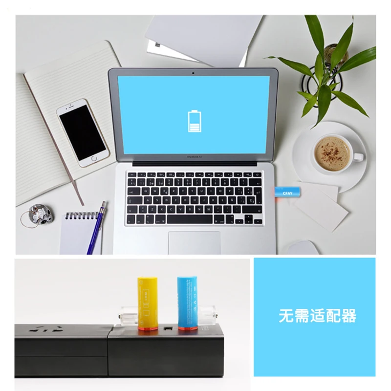 Новый аккумулятор GTF AA 2019 в 1 5 мАч с быстрой зарядкой от USB перезаряжаемый