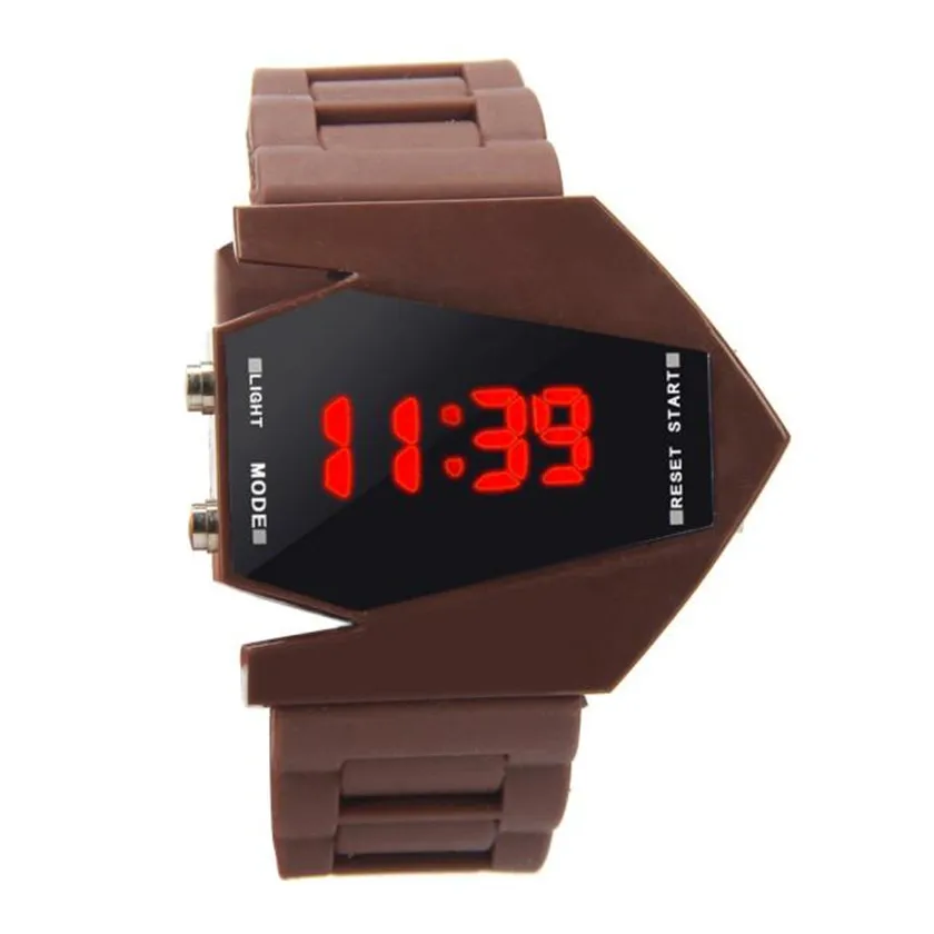 2019 Hot Sale Fashion Airplane Aivator Pilot LED Flashlight Sport Cuff Watch#MAY31 | Наручные часы