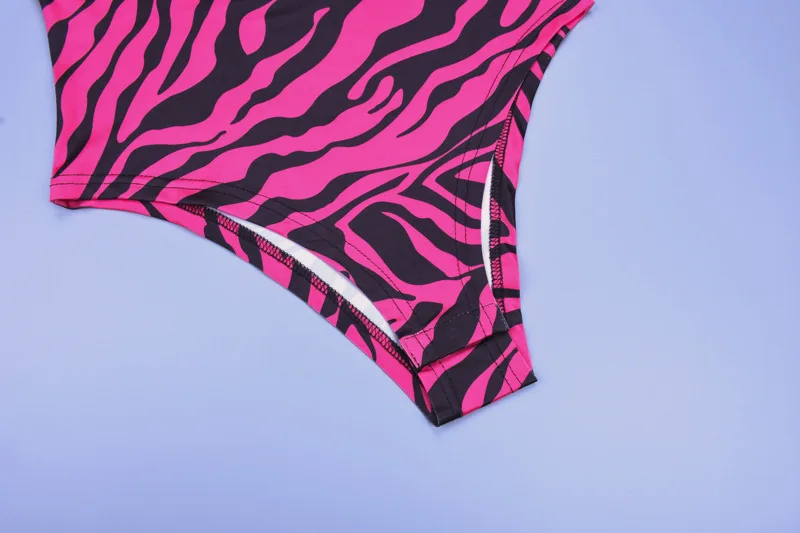 Женская водолазка с длинным рукавом с животным принтом боди rave outfit стринги танга боди Розовый Красный Зеленый Цельный боди костюм сексуальные костюмы