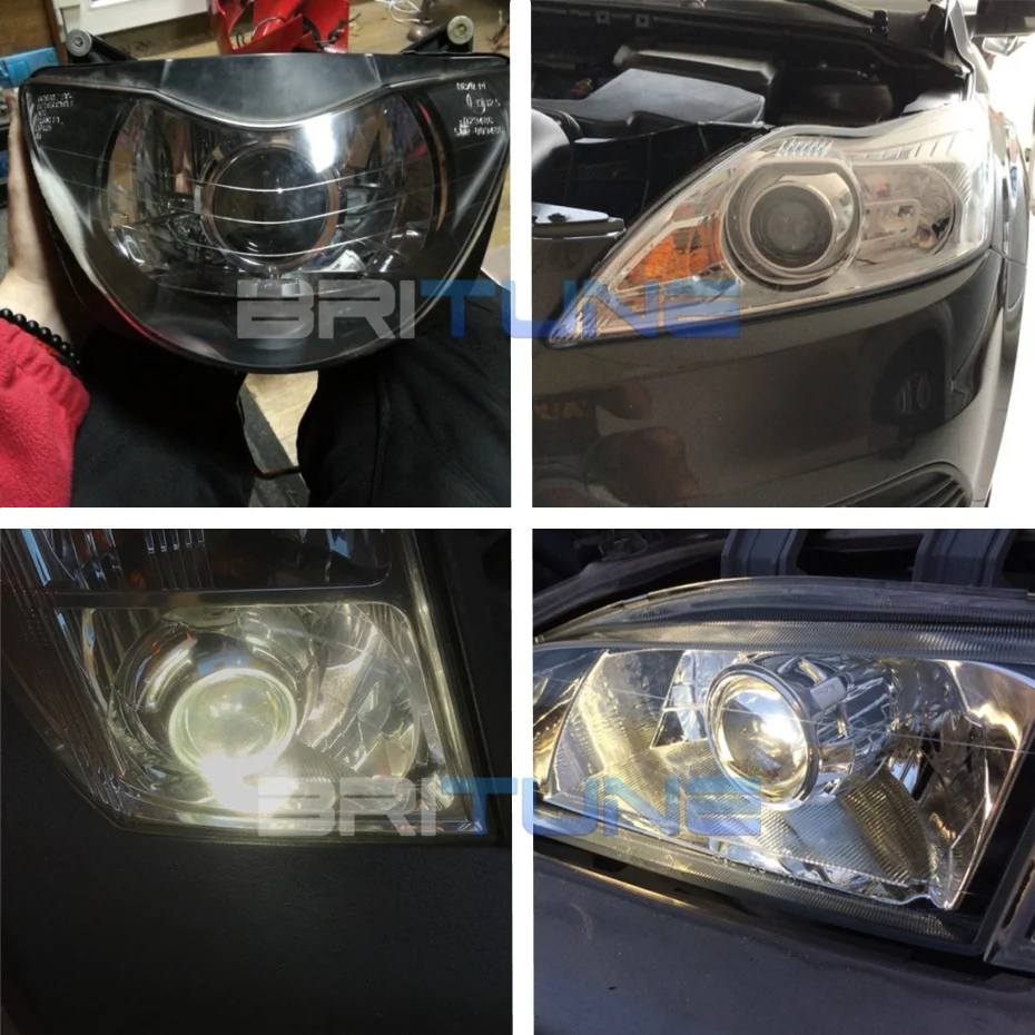 Britune 1 шт. авто объектив 2 5 дюймов Модернизированный проектор H1 HID светодиодные