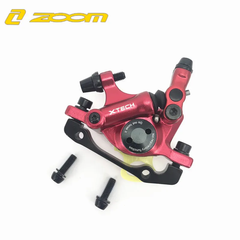 Red front ZOOM MTB Дорожная гидравлическая Дисковая тормозная штангенциркуль передние и задние горные MTB велосипедные дисковые аксессуары - Цвет: Red front