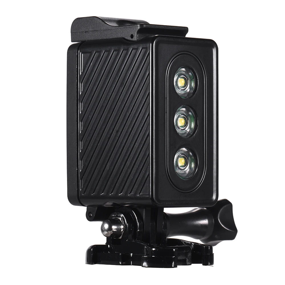 Водонепроницаемая светодиодная лампа для дайвинга 30 м GoPro Hero 7/6/5S/5/4S/4/3 +/3