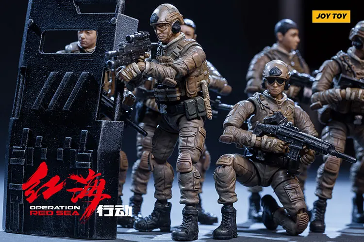 JOY TOY 8 шт. 1:25 солдат фигурка [Красное море операция] дракон спецоперация s силы современные китайские солдатики модель подарок