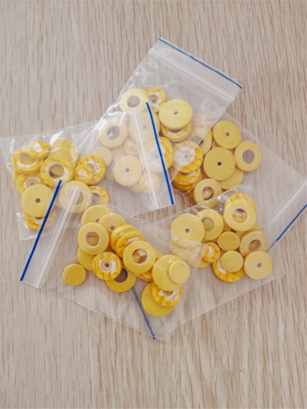 Прокладки для флейты 16 Open Флейта с отверстиями набор прокладок желтого цвета |