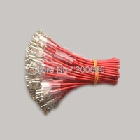 10cm switch plugs 6 3mm terminals plugs battery connection cable 50 piece red 0 75mm2 wire