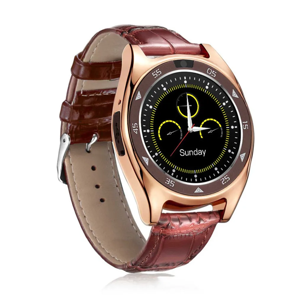 TQ920 smart watch для телефона android мода круглый экран Спорт шаг сна сердечный ритм