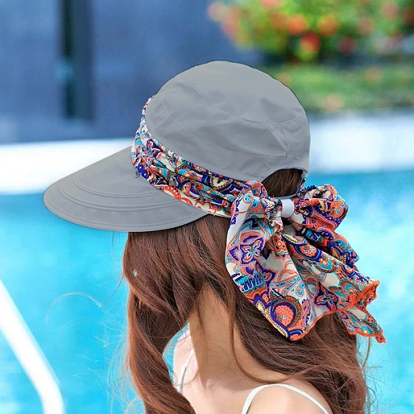 Color 8 Новые летние шапки для женщин Chapeu Feminino складывающиеся козырьки Кепка От Солнца Складная шапка, защищающая от УФ-излучения цветочные шляпы с широкими полями - Цвет: Color 8