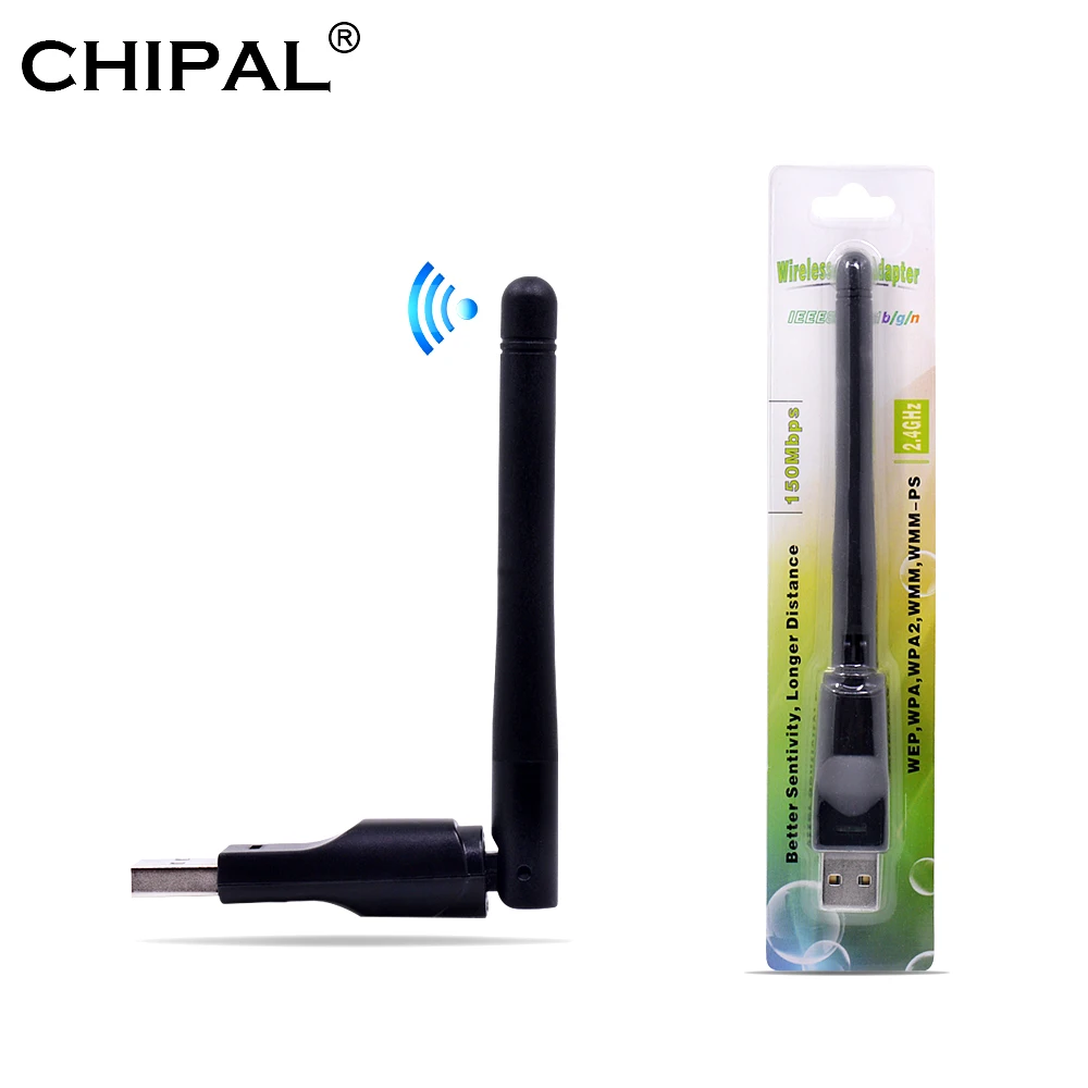 CHIPAL RT5370 чипсет 150M USB WiFi внешний адаптер ключ мини беспроводная сетевая карта LAN 2dbi