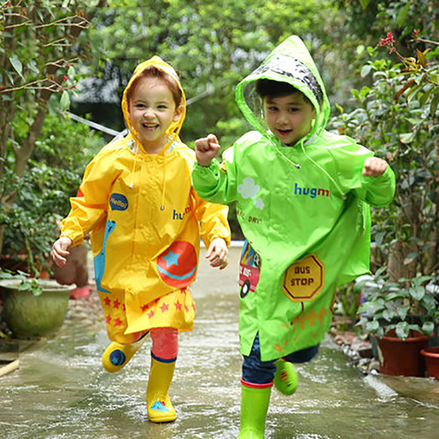 Уличная одежда с героями мультфильмов для женщин Дождевик Детский плащ Пончо
